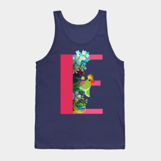 Tropical alphabet E Tank Top